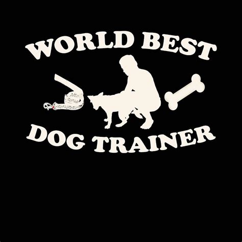 World Best Dog Trainer Poster Cute Painting By Evie Keeley Fine Art