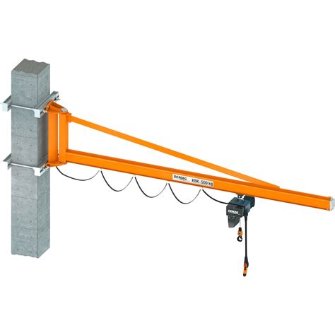 Wall Mounted Slewing Crane With Electric Chain Hoist Hahn Kolb