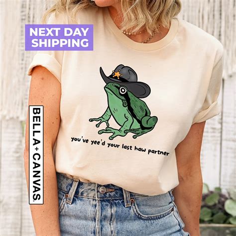 You Just Yeed Your Last Haw Shirt Cowboy Frog Meme T Shirt Frog