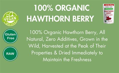 Amazon 1 5 Lbs 24 Oz Hawthorn Berry Organic Dried Bulk Make