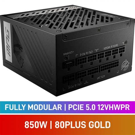 Msi Mpg A G Pcie Plus Gold Fully Modular Pcie Vhpwr Atx