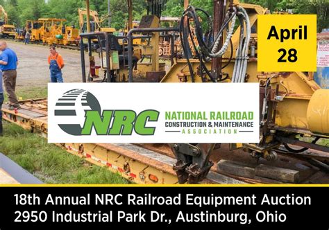 18th Annual Nrc Railroad Equipment Auction — Blackmon Auctions