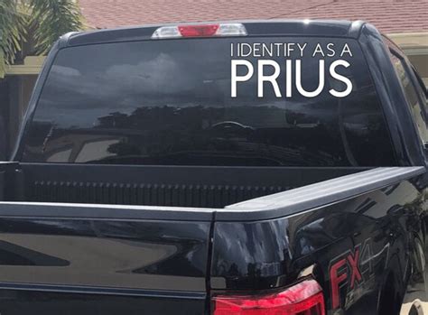 I Identify As A Prius Bumper Sticker Vehicle Decal Car Etsy