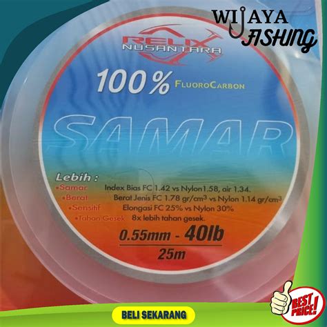 Wijaya Fishing Relix Nusantara Senar Leader Samar Fluorocarbon