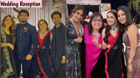 Surbhi Chandna Nakul Mehta Attend Shrenu Parikh Akshay Mhatre Wedding