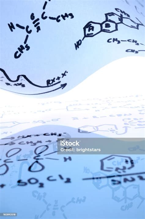 Chemistry Formulas Background Stock Photo - Download Image Now ...