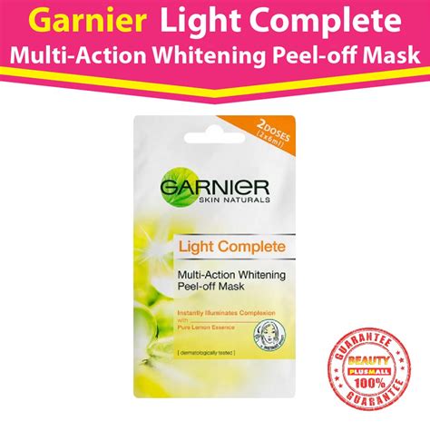 Light complete multi action whitening peel off mask ซอง Shopee Thailand