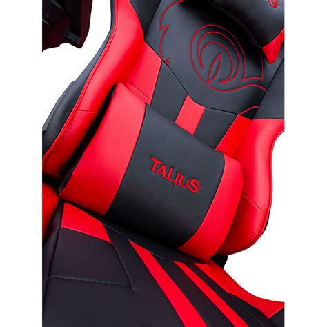 Talius Silla Viper Gaming Black Red D Butterfly Base Metal Ruedas