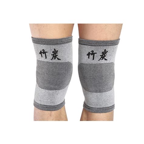 1Pair Bamboo Charcoal Knee Wrap Support Elastic Brace Patella Sport Pad