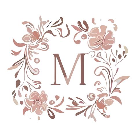 Premium Vector Floral Monogram Logo