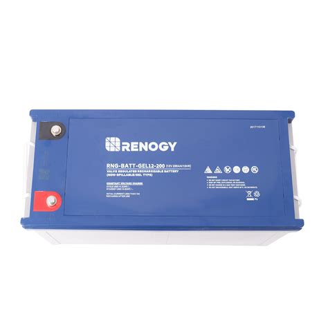 Renogy Deep Cycle Pure Gel Battery 12volt 200ah Renogy Solar