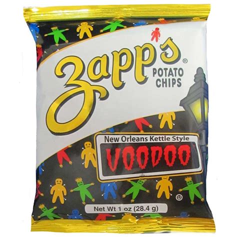 Zapps Voodoo New Orleans Kettle Style Potato Chips 1 Ounce 60 Per