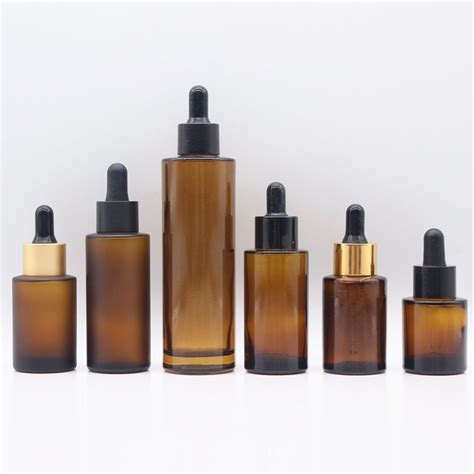 High Quality 100ml Flat Shoulder Amber Glass Dropper Bottle China