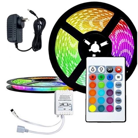 Fita Led Rgb Rolo M Controle Shopee Brasil