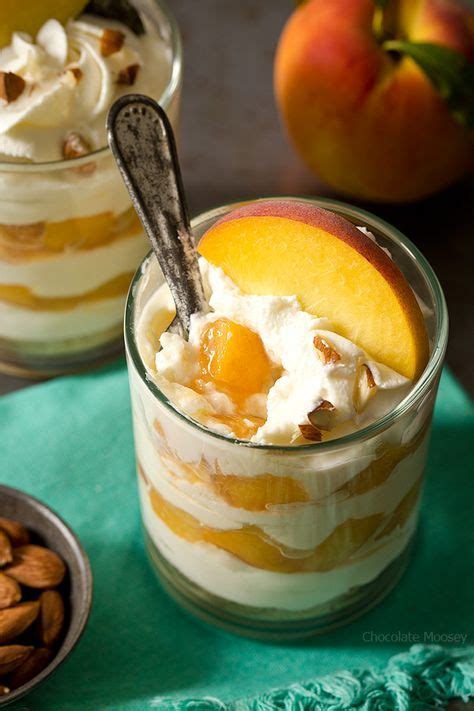 No Bake Peaches And Cream Cheesecake Parfaits A Refreshing Cool Way To End Your Summer Evenin