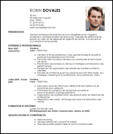 Exemple De Cv Vendeur Temps Partiel Exemples Mod Les De Cv Cv