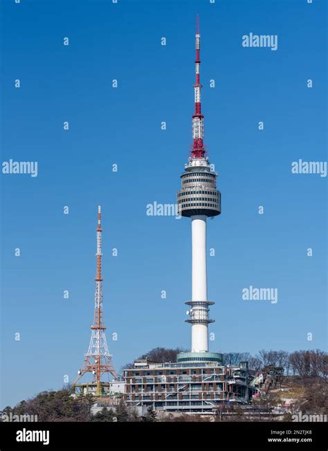 Namsan Tower In Yongsan Seoul South Korea On January 21 2023 Stock