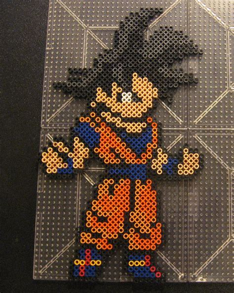 Super Saiyan Goku Perler Bead Sprite Diy Perler Beads Perler Bead Art Sexiz Pix