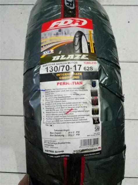 Ban Motor Fdr Blaze Intermediate Compound Tubeless Lazada