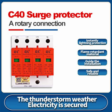 Ac Spd P P P P Ka V Surge Protector Over Voltage Lightning