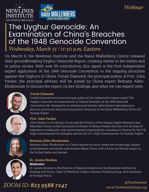 The Uyghur Genocide An Examination Of Chinas Breaches Of The 1948 Genocide Convention New