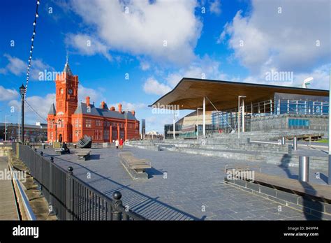 Welsh National Assembly Building The Senedd Pier House Cardiff Bay