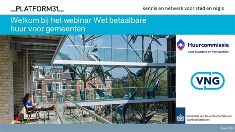 Webinar Wet Betaalbare Huur Juni Youtube