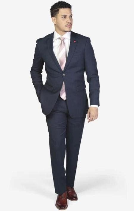 Royal Blue Slim Fit Suit Alberto Nardoni