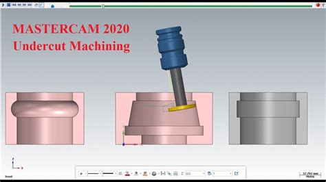 Mastercam 2020 Undercut Machining Youtube