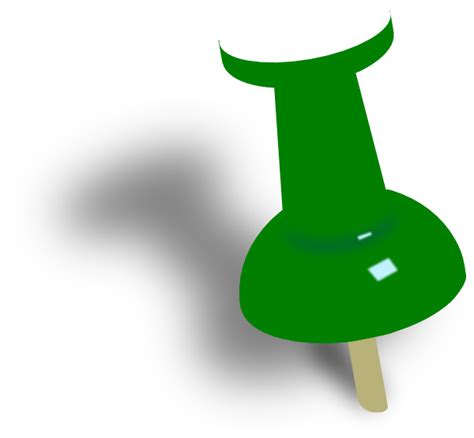 Yellow Push Pin Png