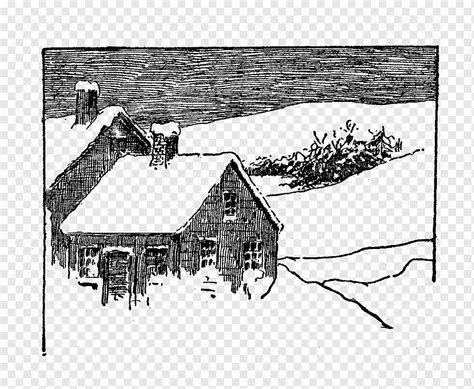 Drawing Visual Arts Winter Cottage Angle Winter Rectangle Png PNGWing