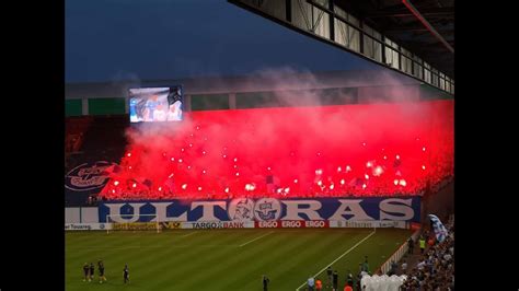 DFB Pokal Hansa Rostock vs VFB Stuttgart Fangesänge und Pyro 18 8 2018