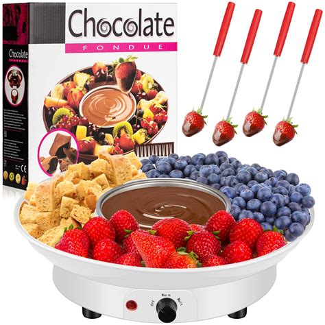 Lallisa Electric Fondue Pot Set Chocolate Fondue Kit