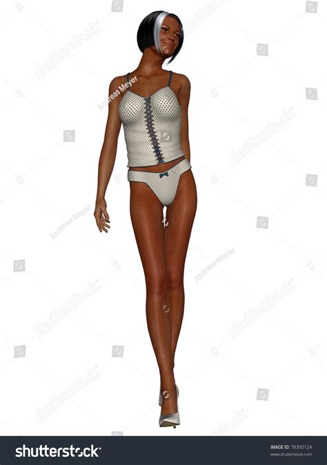 Sexy African Woman Sexy Lingerie Stock Illustration 78300124 Shutterstock
