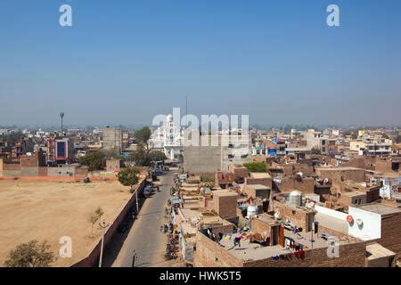 daily life in hanumangarh town viewed from bhatner fort in rajasthan ...