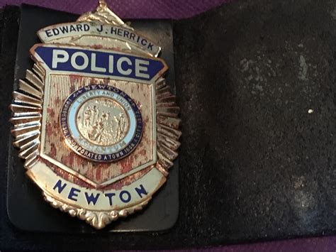 Collectors Badges Auctions Antique Newton Massachusetts Police Badge