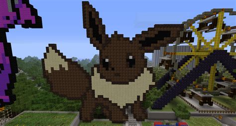 Minecraft Eevee Pokemon Pixel By Project Offset On Deviantart