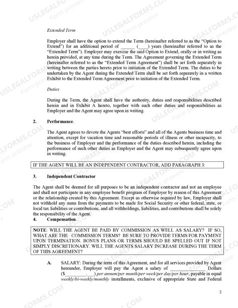 Master Employment Agreement Illinois | US Legal Forms