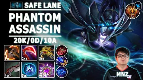 Phantom Assassin Safe Lane Carry 7 32e MNZ Pos 1 PA Play Dota 2