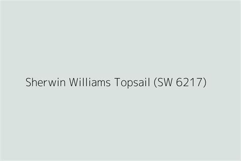 Sherwin Williams Topsail SW 6217 Color HEX Code