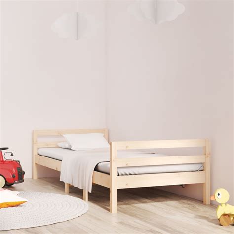 Vidaxl Bed Frame X Cm Single Bed Size Solid Wood Pine Wood