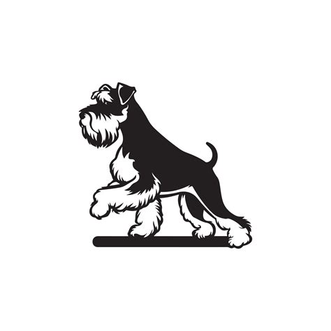 Bold Schnauzer Silhouette For Pet Care And Wellness Business Branding