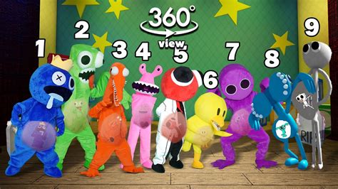 Vr 360° New Rainbow Friends Monster All Phases In Real Life Friday