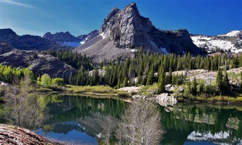 Premium Photo Lake Blanche Panorama Wasatch Front Rocky Mountains