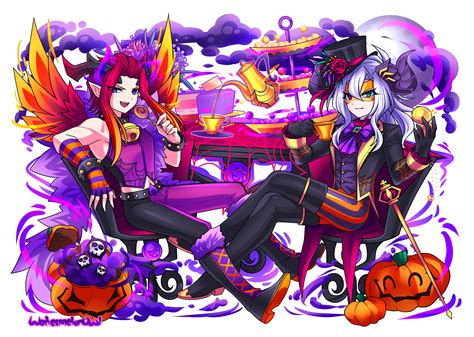 [Fan Art] Halloween Belial & Baal ! : r/PuzzleAndDragons