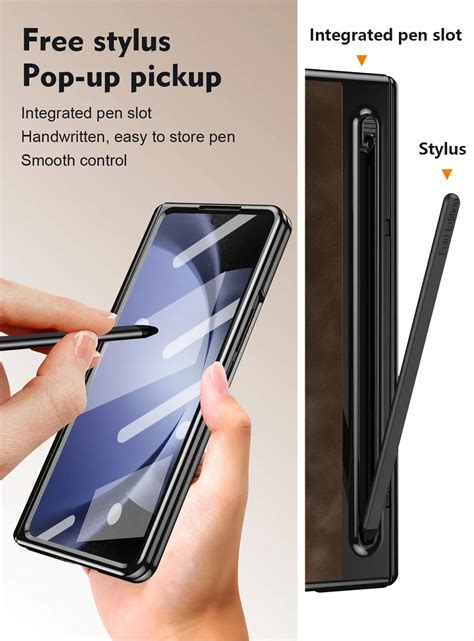 Leather Case With S Pen and Bracket for Samsung Galaxy Z Fold 6 – The Z