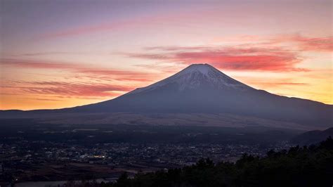 Mt Fuji At Sunset Timelapse Youtube