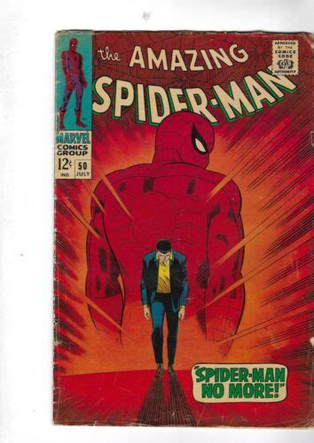 Marvel Comic Amazing Spider Man 50 Spider Man No More July 1967 1st