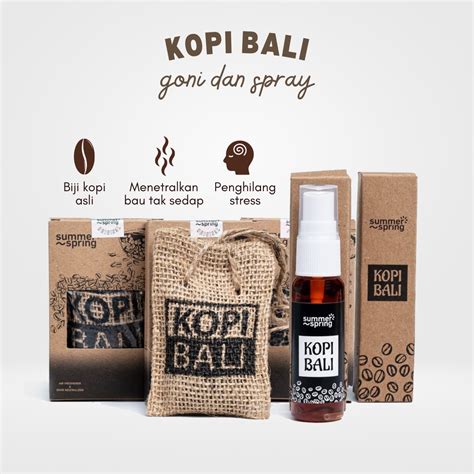 Jual Kopi Bali Pengharum Ruangan Lemari Toilet Mobil Summer Spring