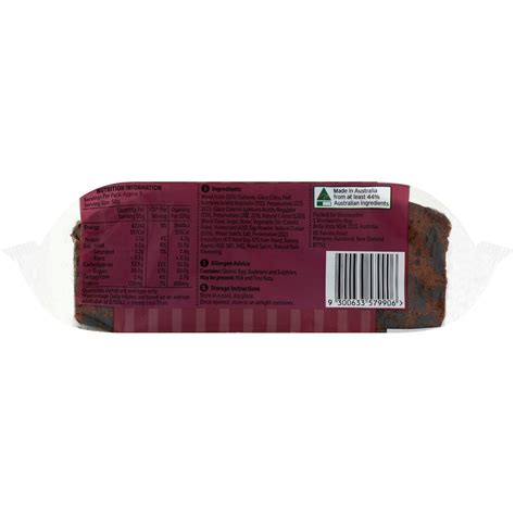 Woolworths Dark Fruit Cake 465g Bunch